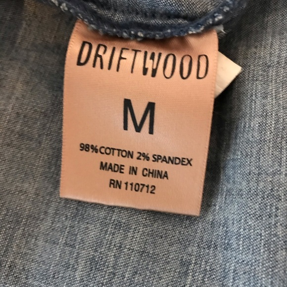 Driftwood Long sleeve Jean shirt embroidered - Picture 8 of 8